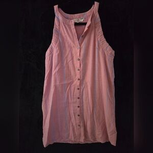 Entro pink linen dress